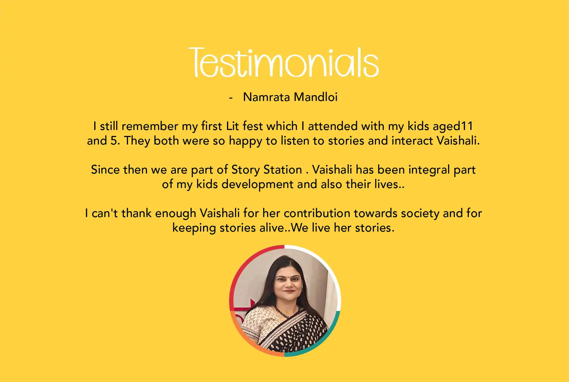 testimonial Namrata Mandoli